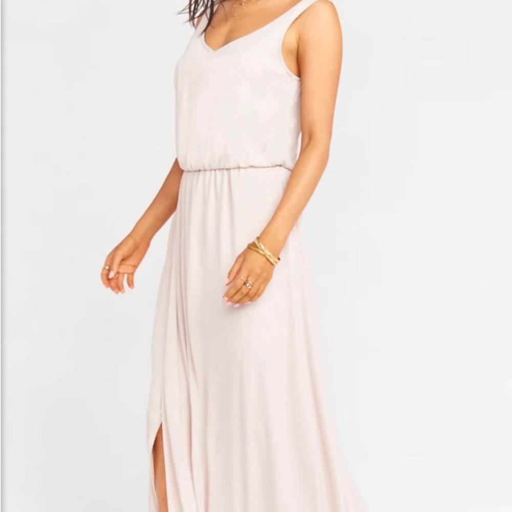 Show me your mumu Kendall maxi bridesmaid dress
